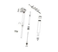 Rockshox Spare Seatpost Service Hose Barb Reverb Post, Qty 1