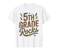 Rockstar 5to Grado Rocks I Teach First Day Coro Maestra Mamá Camiseta