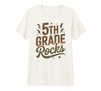 Rockstar 5to Grado Rocks I Teach First Day Coro Maestra Mamá Camiseta Premium