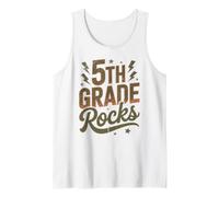 Rockstar 5to Grado Rocks I Teach First Day Coro Maestra Mamá Camiseta sin Mangas
