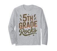 Rockstar 5to Grado Rocks I Teach First Day Coro Maestra Mamá Manga Larga