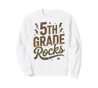 Rockstar 5to Grado Rocks I Teach First Day Coro Maestra Mamá Sudadera