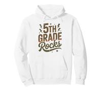 Rockstar 5to Grado Rocks I Teach First Day Coro Maestra Mamá Sudadera con Capucha