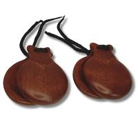 ROCKSTAR - Castañuelas de Madera Castaño Jale 105-5 Caoba Pulida Instrumento Percusión Hecha en España para el Arte del Baile Flamenco