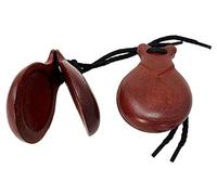 ROCKSTAR - Castañuelas de Madera Castaño Jale 105-6 Caoba Pulida Instrumento Percusión Hecha en España para el Arte del Baile Flamenco