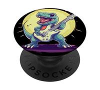 Rockstar dinosaurio rugiente para una actuación legendaria PopSockets PopGrip Adhesivo