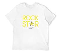 Rockstar Energy Duplex Men's Cotton T-Shirt White Shirt Top tee S