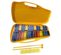 ROCKSTAR Glockenspiel Xilófono Carrillon Profesional Silver Star Coreano con 27 Teclas Cromáticas Afinadas y Estuche Premium - Metalófono Alta Precisión para Estudio, Conservatorio y Práctica Musical