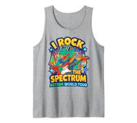Rockstar I Rock The Spectrum Autism World Tour Mamá Papá Camiseta sin Mangas