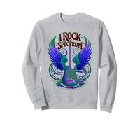 Rockstar I Rock The Spectrum Autismo Maestro Fuerza Sudadera