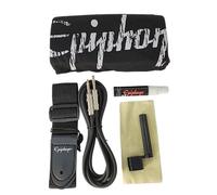 Rockstar - Kit de accesorios Epiphone con Camiseta, Correa, Manivela, Cable, Paño y Spray Limpiador para Guitarra - Rockmusic