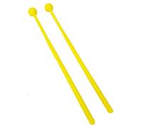 ROCKSTAR - Mazas Baquetas para Carrillón Xilófono Metalófono Glockenspiel YF5B Amarillas, Pareja en Plástico Duradero