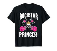 Rockstar Princess | Linda chica rockeros rock and roll Camiseta