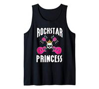Rockstar Princess | Linda chica rockeros rock and roll Camiseta sin Mangas