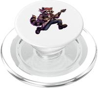 Rockstar Raccoon Cool Animal Música Humor Divertido PopSockets PopGrip para MagSafe