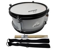 ROCKSTAR - Tambor Caja de Madera Afinable para jóvenes músicos Jinbao L1005WH incluye Correa y Baquetas, Instrumento Musical para Banda Infantil