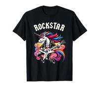 Rockstar Unicorn Rock'n Roll Punk Goth Band Niños Niñas Camiseta