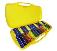 ROCKSTAR - Xilofono Carrillón Metalófono Glockenspiel DX25K Cromático, 25 Teclas Colores con Estuche y Mazas. Instrumento Musical