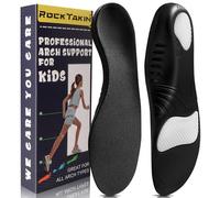 ROCKTAKIN - Plantillas ortopédicas para fascitis plantar, fuerte apoyo para arco alto de los niños, alivio del dolor de pies planos, pronación de pies