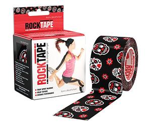 Rocktape Kinesiology Tape Athletes, Resistente al agua, reducir el dolor y la recuperación de lesiones, 5 cm x 5 m, sin cortar, Model floral