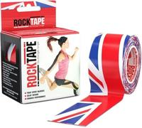 RockTape Nastro Kinesiologico Unisex (5cm x 5m) - Elastico Terapeutico Sportivo Senza Lattice per Spalla, Caviglia, Gomito, Polso, Schinieri e Ginocchio - Bandiera britannica