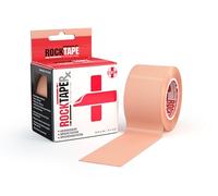 RockTape RXBeige Cinta de kinesiología RX, Adhesivo Suave y Piel Sensible, Ideal para rehabilitación y Entrenamiento de Postura, 5 cm x 5 m, Rollo sin Cortar, Biege, Unisex, Beige, Uncut Roll-5cm Wide