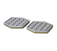 RockTape SKLZ Slidez para Ejercicios de Equilibrio., PERF-CRTSL-001, Gris-Negro, Talla única