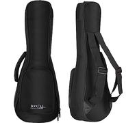 Rocktile bolsa ukelele soprano - Funda de transporte impermeable et resistente al desgarro acolchada para ukeleles - Bolsillo exterior acolchado para accesorios - mochila con correas ajustables