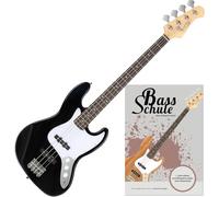 Rocktile Fatboy II BK Bajo Eléctrico Negro Set in scuela, Cuerpo: tilo