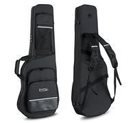 ROCKTILE Funda Premium para Guitarra Eléctrica - Gigbag con Acolchado Térmico Extra Grueso - Estuche para Guitarra Eléctrica con 3 Bolsillos Exteriores Grandes para Partituras Y Accesorios