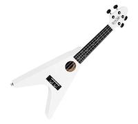 Rocktile FV-04 WH Ukulele soprano diseño heavy, mensura 343 mm, longitud 60,5 cm, cuerpo y mástil de tilo, cuerdas Aquila Super Nylgut, 2 pines para correa, color blanco.