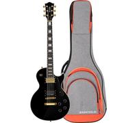 Rocktile Pro L-200BK Deluxe Guitarra Eléctrica Black Set con Funda