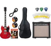 Rocktile Pro S-Red Guitarra Eléctrica Heritage Starter Set + Set, 2 mm