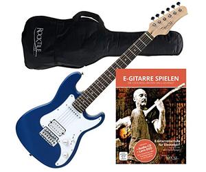 Rocktile Sphere Junior Guitarra Eléctrica 3/4 Azul + Escuela de Guitarra