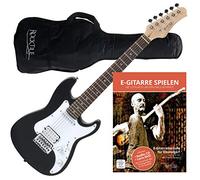 Rocktile Sphere Junior Guitarra Eléctrica 3/4 Negra + Escuela de Guitarra