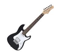 Rocktile Sphere Junior Black 3/4 Guitarra Eléctrica (púas blanco, 1 Humbucker, 1 Single Coil, 22 trastes, diapasón de palo de rosa, mástil de arce)