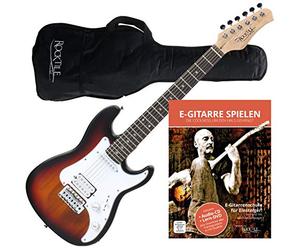 Rocktile Sphere Junior Guitarra Eléctrica 3/4 Sunburst + Escuela de Guitarra