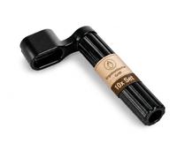 Rocktile SW-100 String Winder para Guitarra Set de 10, Peso: 15 g | Cuerda para cambio rápido de cuerdas, Incluye extractor de pins, Para clavijas de afinación hasta 23 x 10 mm, Color: Negro