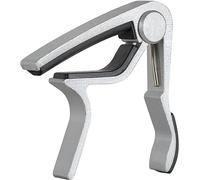 Rocktile TC1-AE Capo para guitarra A/E plateado curvado, Material: aluminio