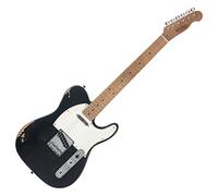 Rocktile Vinstage TL-RMBK Guitarra Eléctrica - Guitarra Relic en Estilo Aged - Cuerpo: Caoba - Diapasón/Mástil: Arce Roasted - 2x Single Coil Pickup - Hardware Vintage - Black