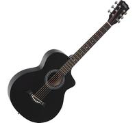 Rocktile WSC-4C-BK Guitarra Western Negra, General, Modelo: WSC-4C-BK | Peso: 1, 38 kg, Cuerdas: 6, Orientación: Diestros, Cuerpo, Forma del cuerpo: Concert con Cutaway, Tapa: Tilo, Mástil