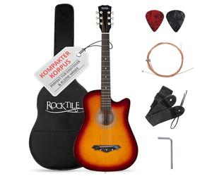 Rocktile WSD-5C-SB Slim Line Set De Guitarras Westerngitarren Sunburst