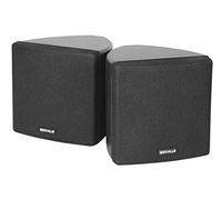 Rockville Cube - Par de Altavoces giratorios para Montaje en Pared (8,9 cm), Color Negro