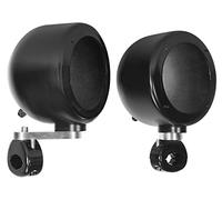 Rockville MAC40B - 2 Altavoces giratorios de Aluminio Negro de 4 Pulgadas para Torre/manubrio ATV/UTV