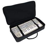 Rockville MCB22 Gig Bag Case 4 DJ/MIDI/controladores de teclado/tablero de pedal de guitarra, negro, 23 x 12 x 4 pulgadas