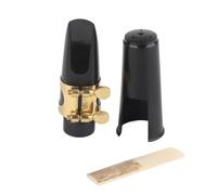 RockVOQRN Boquilla de cabeza de flauta para saxofón alto Accesorio para instrumentos musicales de jazz Sonido brillante Negro