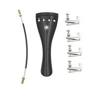 RockVOQRN Kits de afinador fino de cuerda de cordal de ébano para pieza de repuesto de violín 4/3 4/4 aplicable a instrumentos de violín