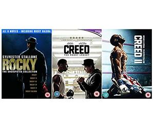 Rocky 1-8 Complete DVD Collection Rocky Legacy - Rocky / Rocky 2 / Rocky 3 / Rocky 4 / Rocky 5 / Rocky Balboa / Creed / Creed 2