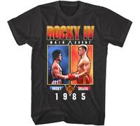 Rocky 4 Balboa Versus Ivan Drago Men's T-Shirt 1985 Boxing Black M