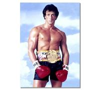 Rocky Balboa 8 - motivación - de boxeo - greatest glory cita - A3 Póster